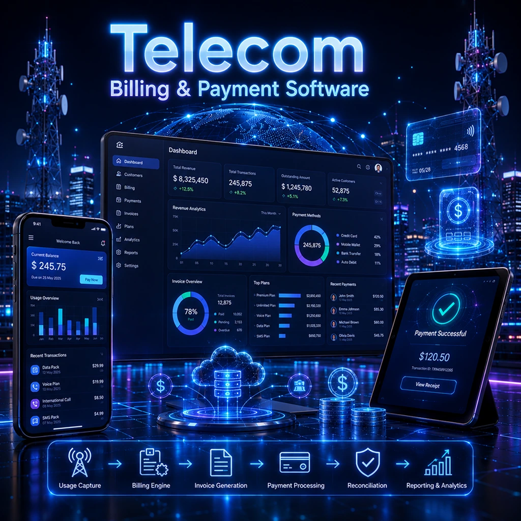 Telecom billing and payment software solutions